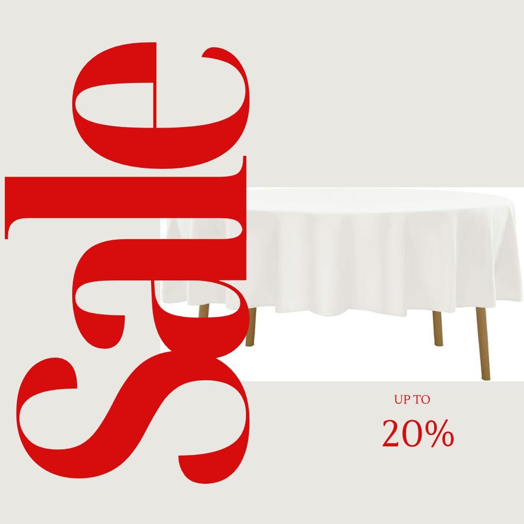 IVORY - 90" Polyester Poplin Washable Round Tablecloth, For Table Cover, Fabric Table Cloth Dinning, Kitchen, Party