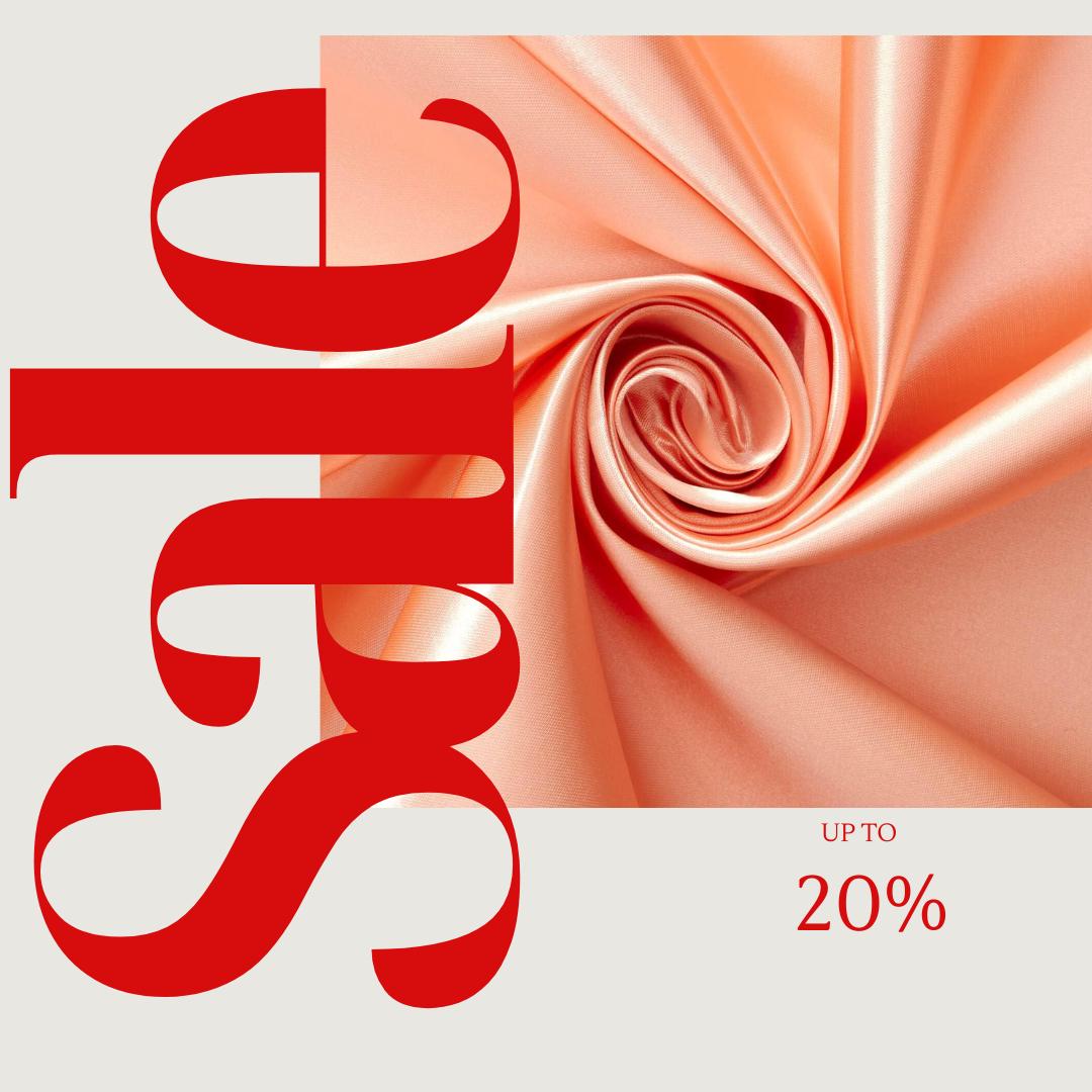 PEACH - Bridal Satin Fabric Silky Poly 60" Wide Heavy Wedding Dress Drapery By The Yard