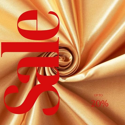 GOLD - Bridal Satin Fabric Silky Poly 60" Wide Heavy Wedding Dress Drapery By The Yard