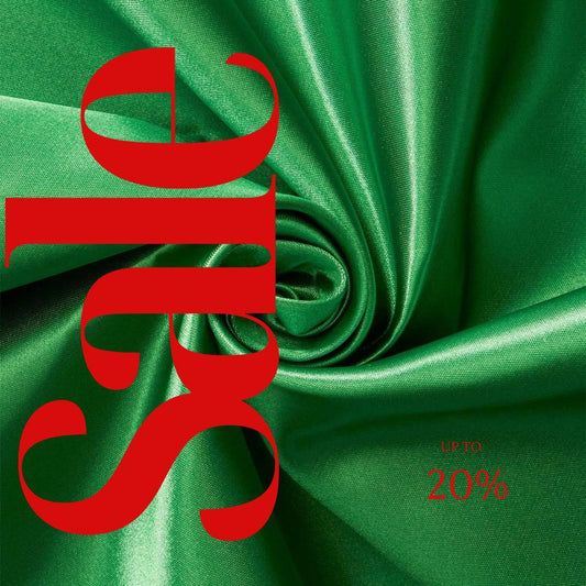 EMERALD - Bridal Satin Fabric Silky Poly 60" Wide Heavy Wedding Dress Drapery By The Yard