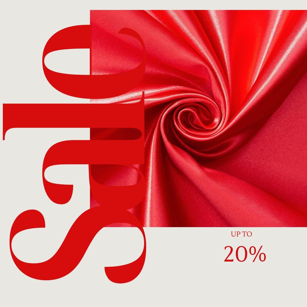 RED - Bridal Satin Fabric Silky Poly 60" Wide Heavy Wedding Dress Drapery By The Yard