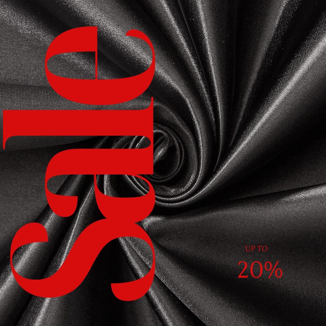 BLACK - Bridal Satin Fabric Silky Poly 60" Wide Heavy Wedding Dress Drapery By The Yard