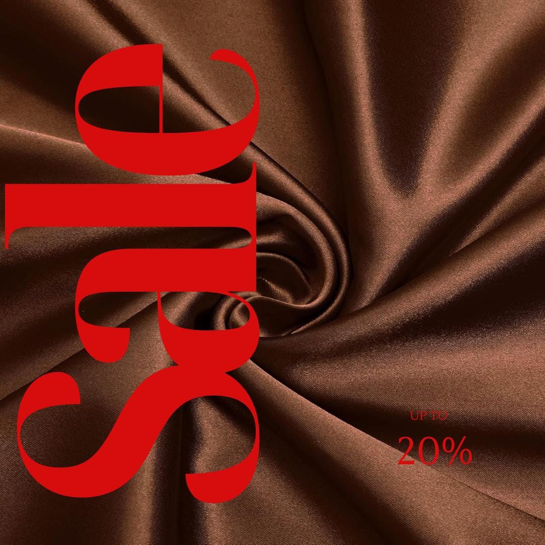 BROWN - Bridal Satin Fabric Silky Poly 60" Wide Heavy Wedding Dress Drapery By The Yard