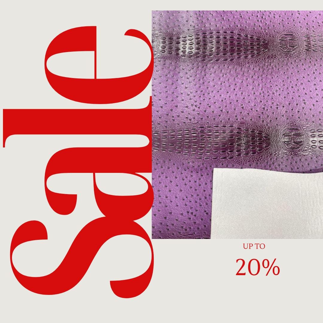 3-D Gator/Ostrich Two Tone Fake Leather Upholstery, Crocodile Skin Texture Faux Leather Vinyl Fabric/By The Yard.