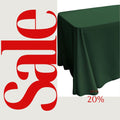 HUNTER - Polyester Poplin Washable Rectangular Tablecloth, Table Cover Fabric Cloth for Dinning, Kitchen, Party. Choose Size Below