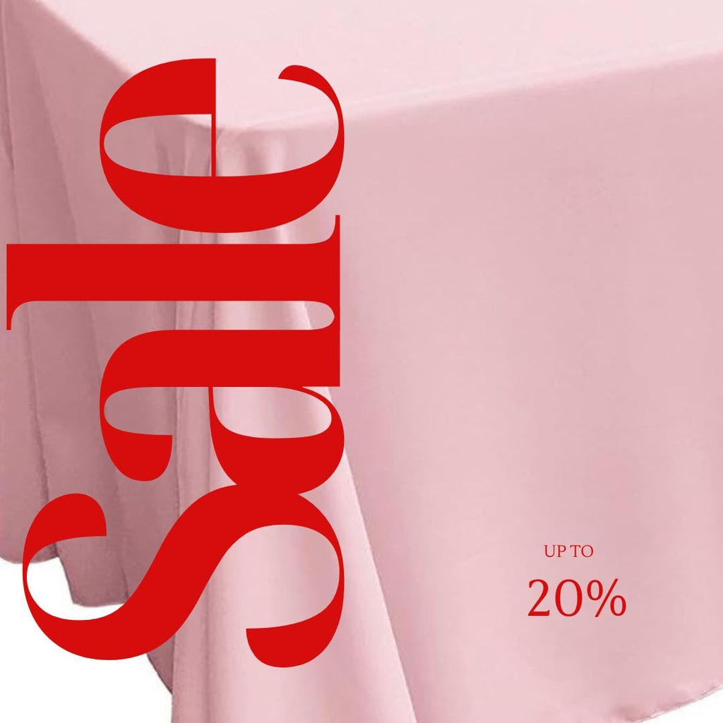 LT PINK - Polyester Poplin Washable Rectangular Tablecloth, Table Cover Fabric Cloth for Dinning, Kitchen, Party. Choose Size Below