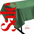 EMERALD - SATIN - Rectangular Table Cover Bright Tablecloth Smooth Fabric Table Decoration for Wedding Banquet Party Events,