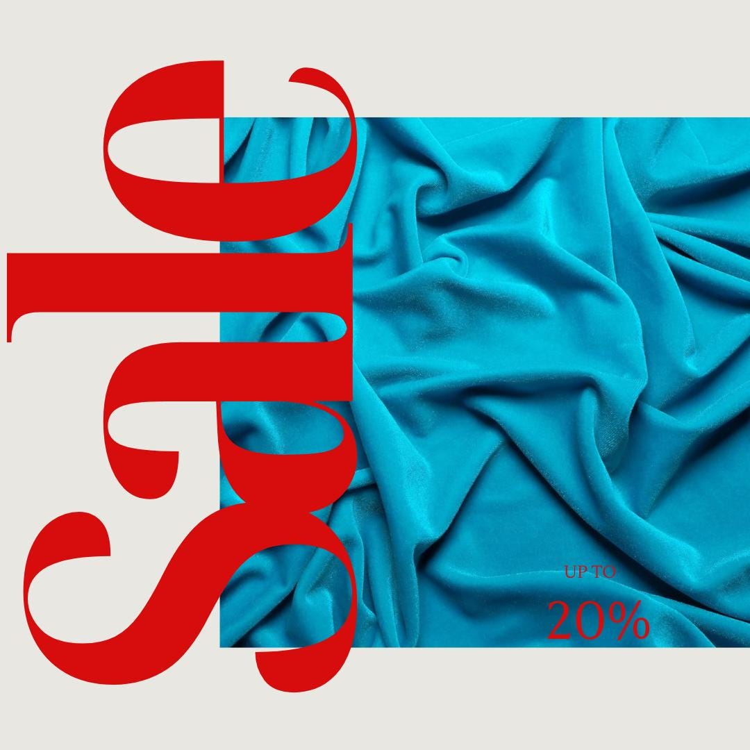 Turquoise - Stretch Velvet Fabric 60'' Wide by The Yard for Sewing Apparel Costumes Craft