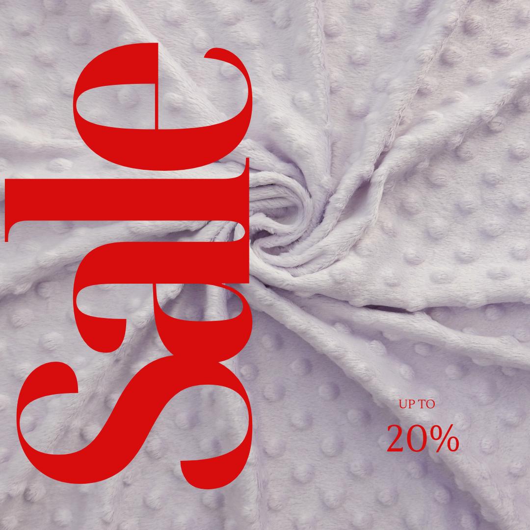 LILAC - Polka Dot Snuggle Minky Soft Fabric Decorative Crafts Dress Fabric Sold By Yard.  60” Wide | Ultra Soft Fabric.