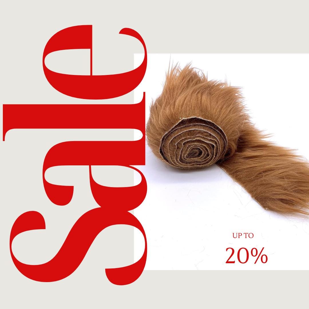 Craft Faux Fur Fabric Pre Cut Rolls - Ribbon Faux Mohair Fabric Fur Strips - Craft Fur Trim Fuzzy Fabric - For Crafts, Costumes & Decoration