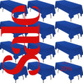 ROYAL - 12 PACK - Polyester Poplin Washable Rectangular Tablecloth, Table Cover Fabric Table Cloth for Dinning, Kitchen,Party