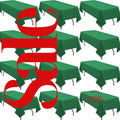 EMERALD - 12 PACK - Polyester Poplin Washable Rectangular Tablecloth, Table Cover Fabric Table Cloth for Dinning, Kitchen,Party