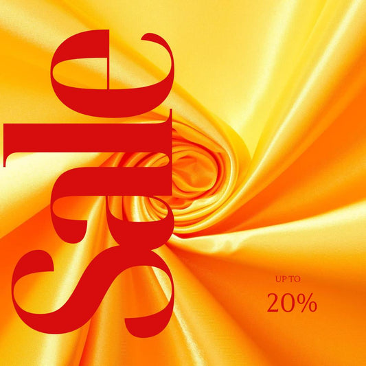 DK YELLOW - Bridal Satin Fabric Silky Poly 60" Wide Heavy Wedding Dress Drapery By The Yard