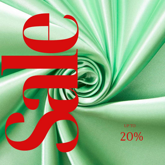 MINT - Bridal Satin Fabric Silky Poly 60" Wide Heavy Wedding Dress Drapery By The Yard