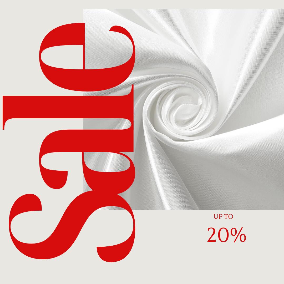 WHITE - Bridal Satin Fabric Silky Poly 60" Wide Heavy Wedding Dress Drapery By The Yard