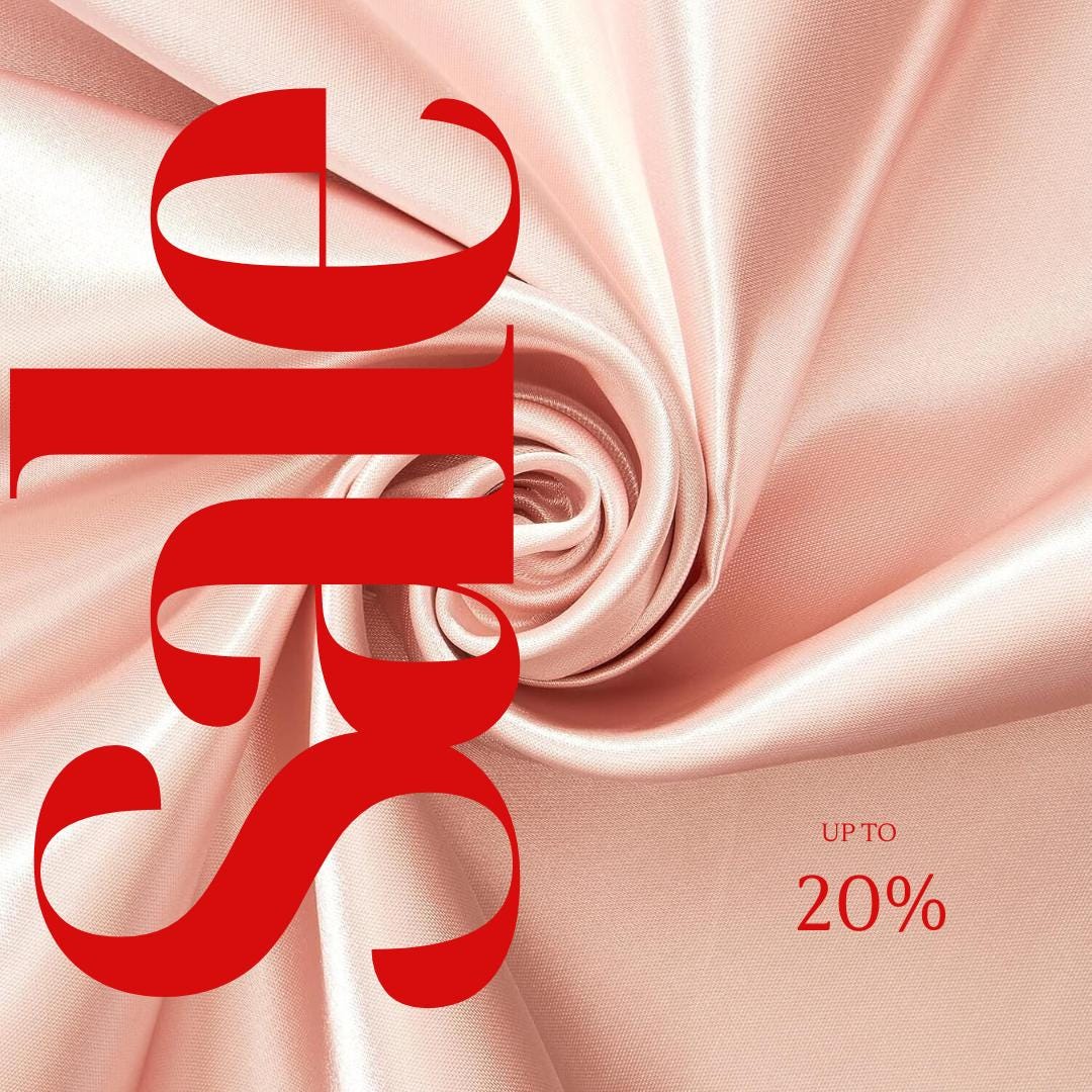 BLUSH - Bridal Satin Fabric Silky Poly 60" Wide Heavy Wedding Dress Drapery By The Yard