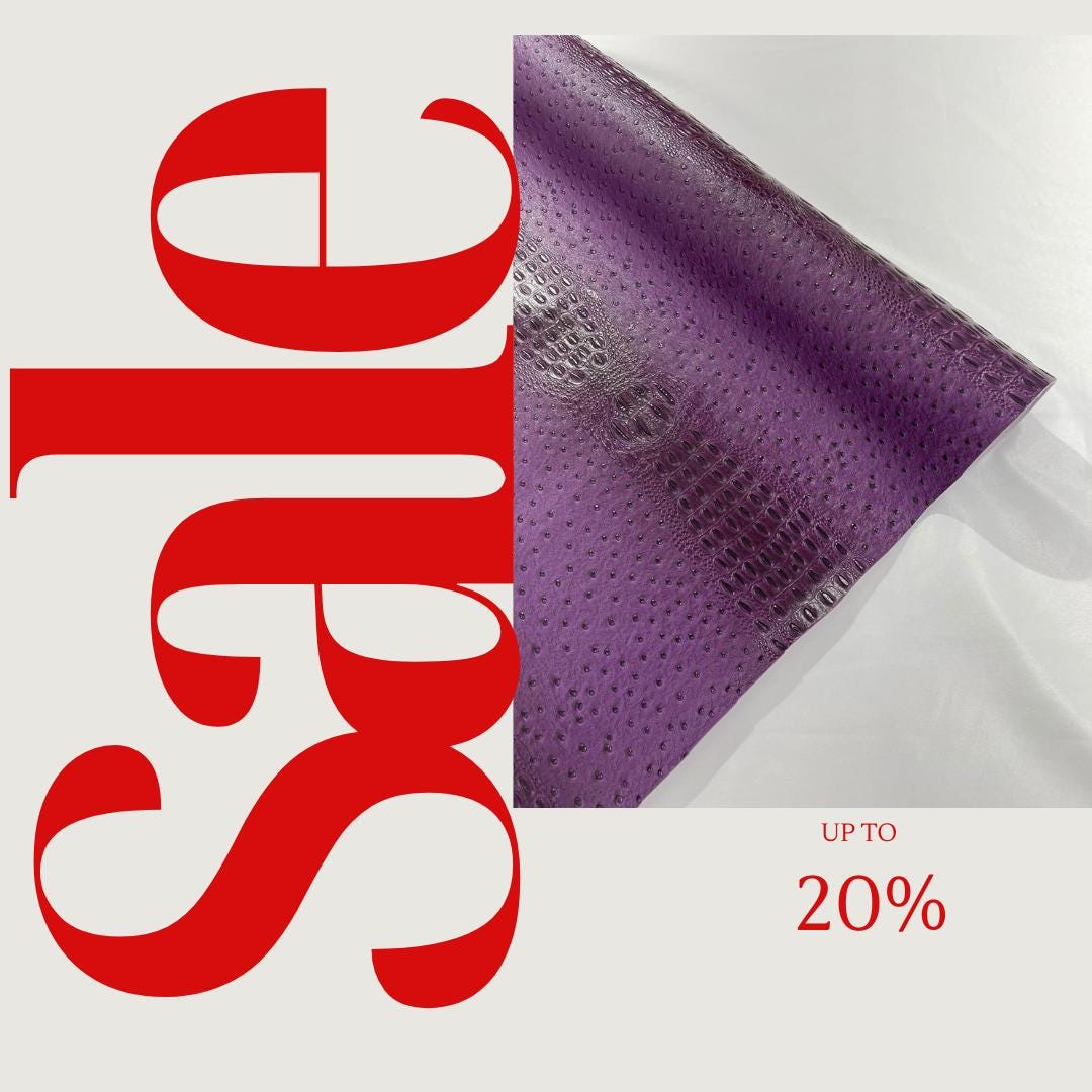 3-D Gator/Ostrich Two Tone Fake Leather Upholstery, Crocodile Skin Texture Faux Leather Vinyl Fabric/By The Yard.