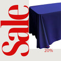 ROYAL - Polyester Poplin Washable Rectangular Tablecloth, Table Cover Fabric Cloth for Dinning, Kitchen, Party. Choose Size Below