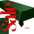 HUNTER - SATIN - Rectangular Table Cover Bright Tablecloth Smooth Fabric Table Decoration for Wedding Banquet Party Events,