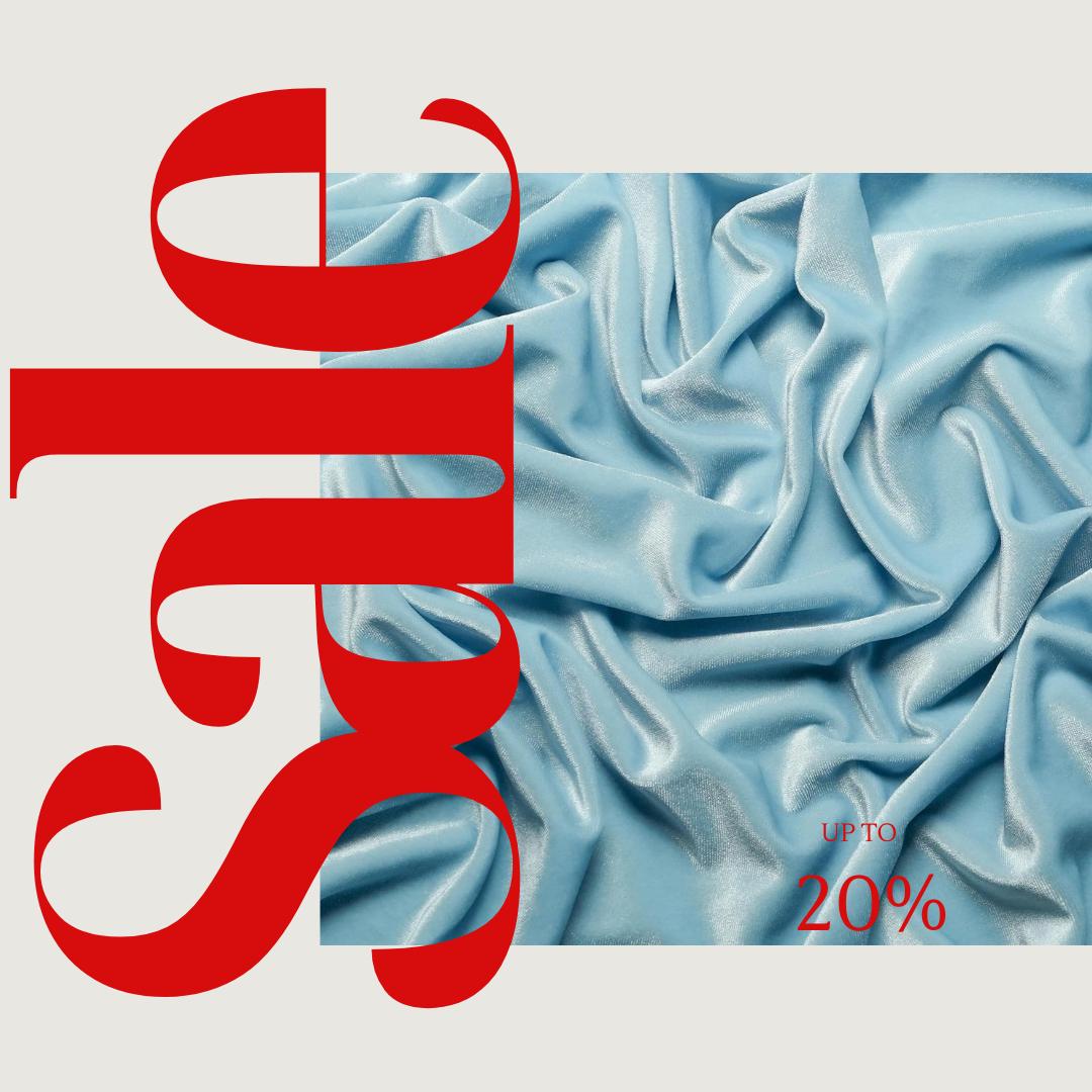 Baby Blue - Stretch Velvet Fabric 60'' Wide by The Yard for Sewing Apparel Costumes Craft