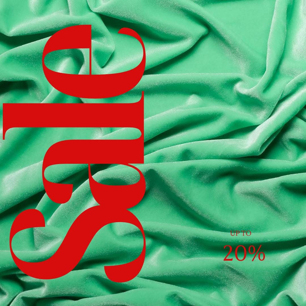Mint  - Stretch Velvet Fabric 60'' Wide by The Yard for Sewing Apparel Costumes Craft