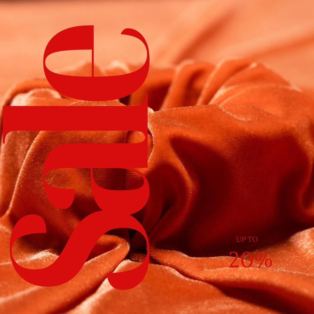 Orange  - Stretch Velvet Fabric 60'' Wide by The Yard for Sewing Apparel Costumes Craft