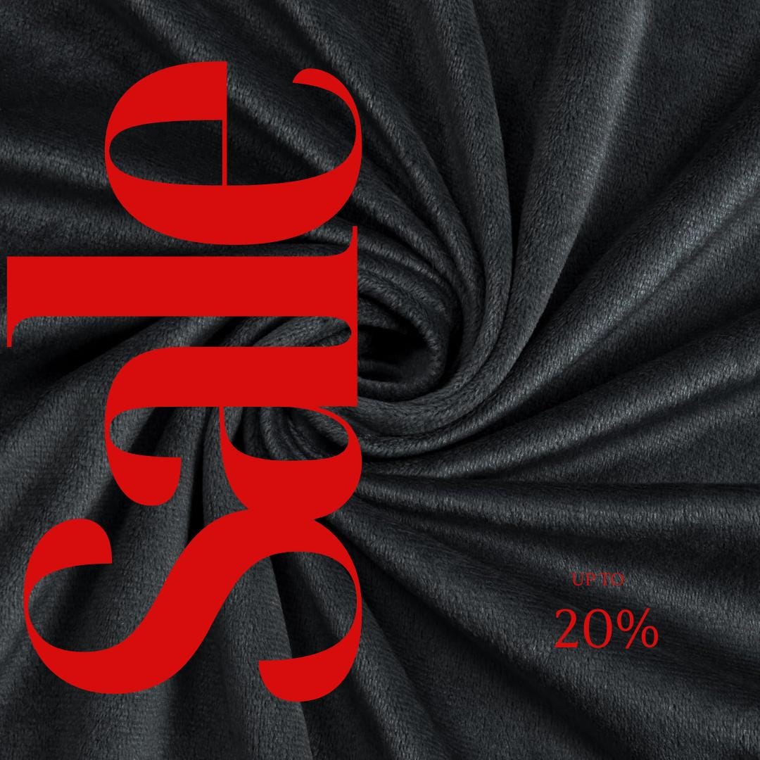 BLACK - Snuggle Minky Soft Fabric Decorative Crafts Dress Fabric Sold By The Yard.  60” Wide | Ultra Soft Fabric | 3.mm Pile.