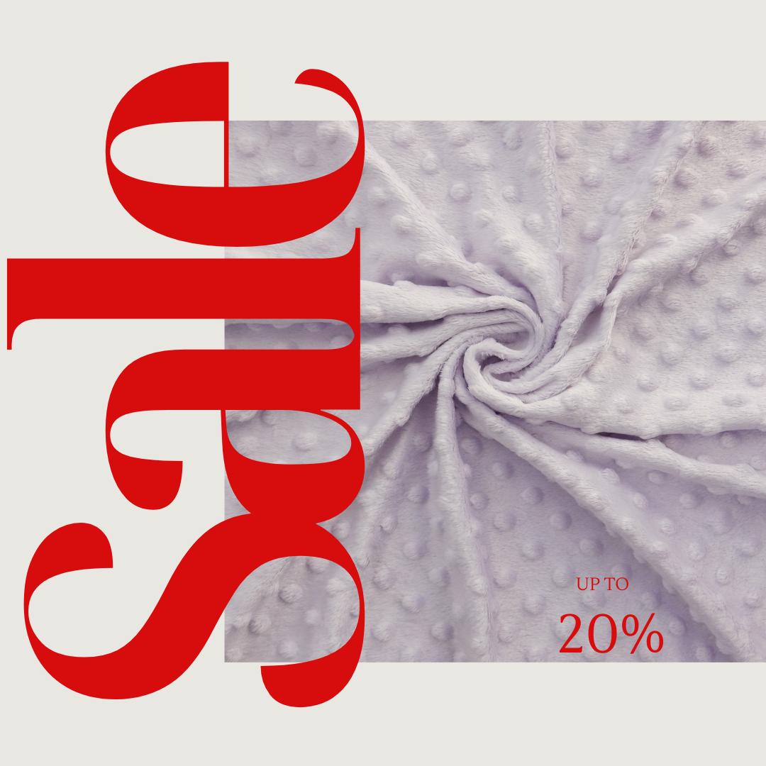 LILAC - Polka Dot Snuggle Minky Soft Fabric Decorative Crafts Dress Fabric Sold By Yard.  60” Wide | Ultra Soft Fabric.