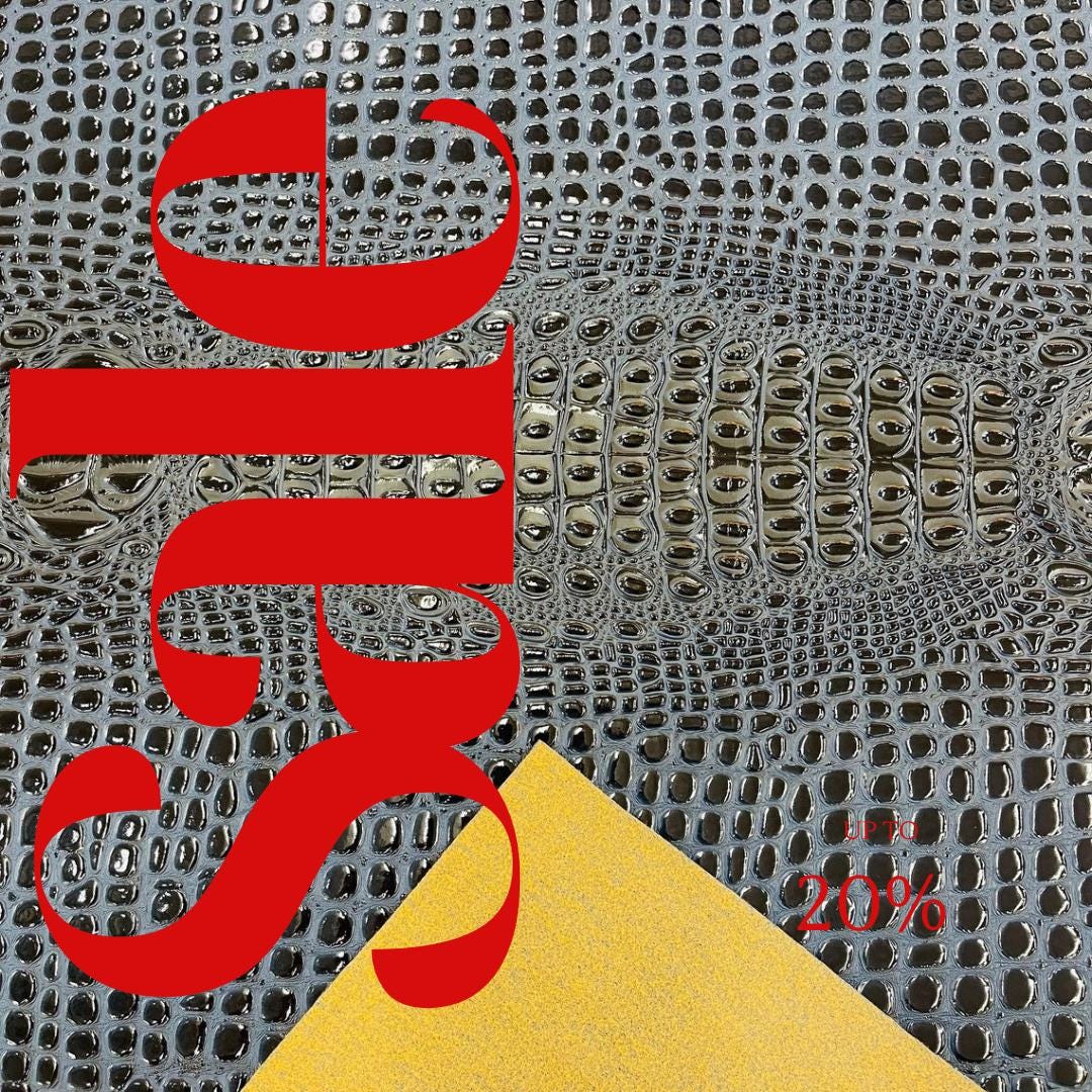 Glossy Two Tone Gator Fake Leather Upholstery - NAVY/BLACK - 3-D Crocodile Skin Texture Faux Leather  Vinyl/54" By Yard