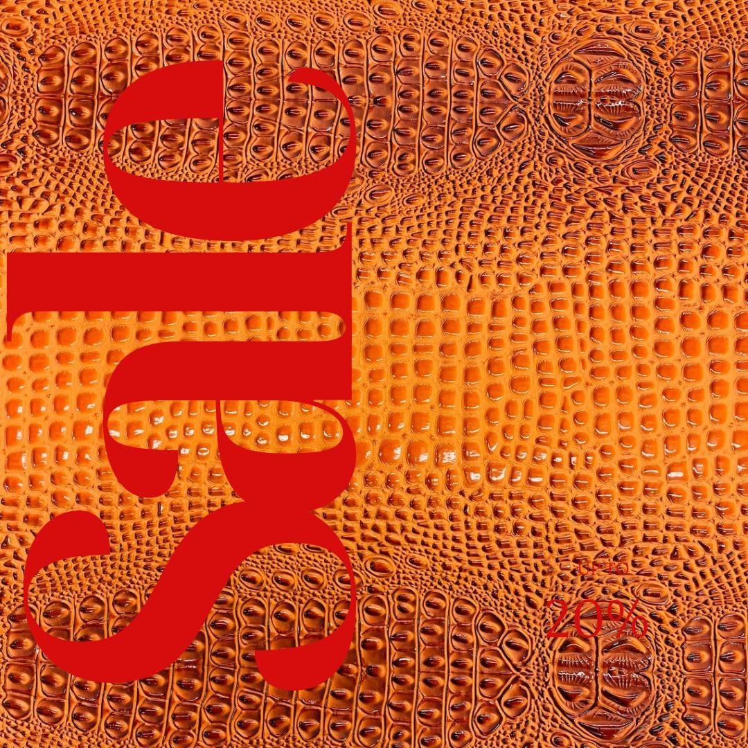 Glossy Two Tone Gator Fake Leather Upholstery - BURNT ORANGE - 3-D Crocodile Skin Texture Faux Leather  Vinyl/54" By Yard