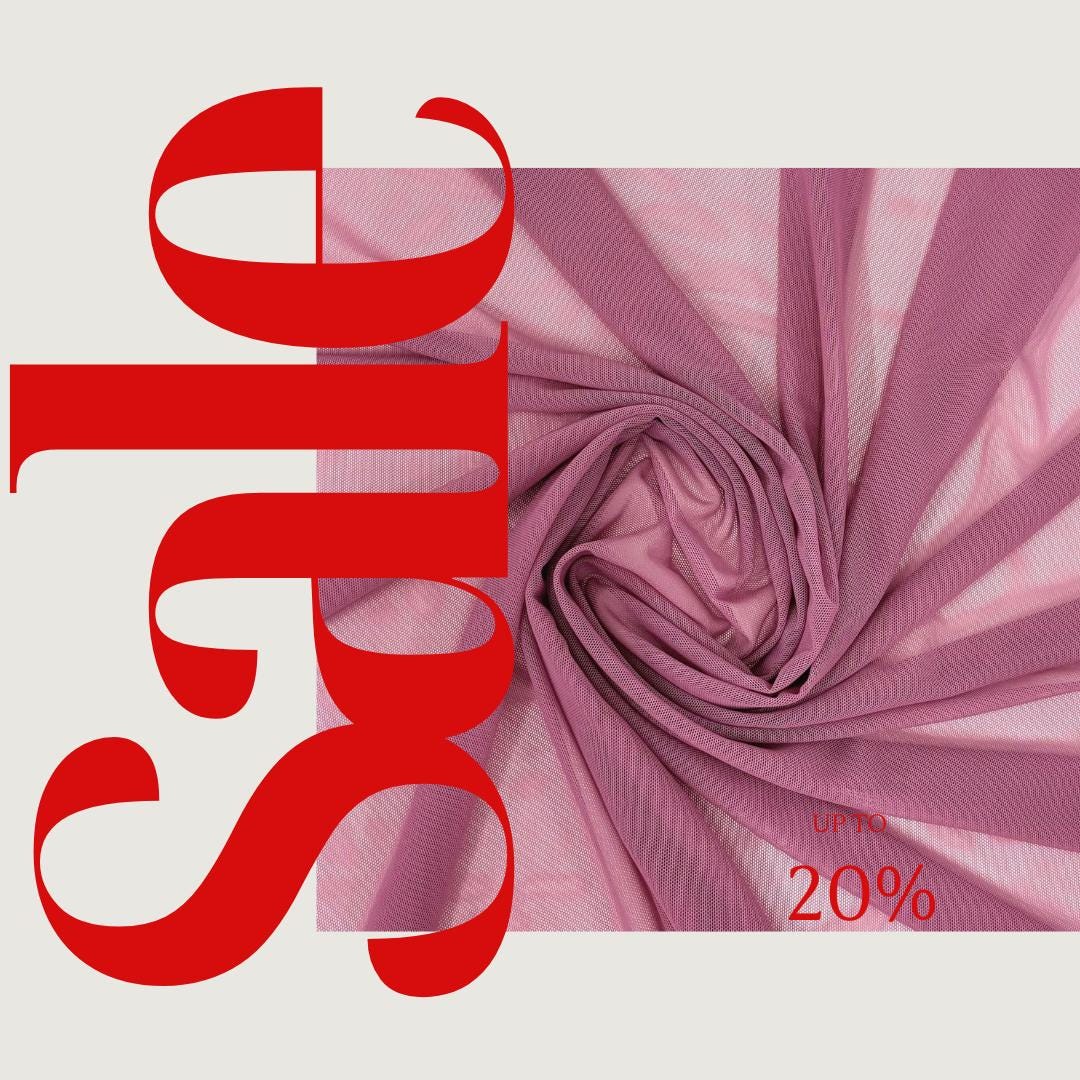 Power Mesh Fabric  - DUSTY ROSE - Nylon Lycra Spandex 4 Way Stretch Fabric 58"/60" By Yard.