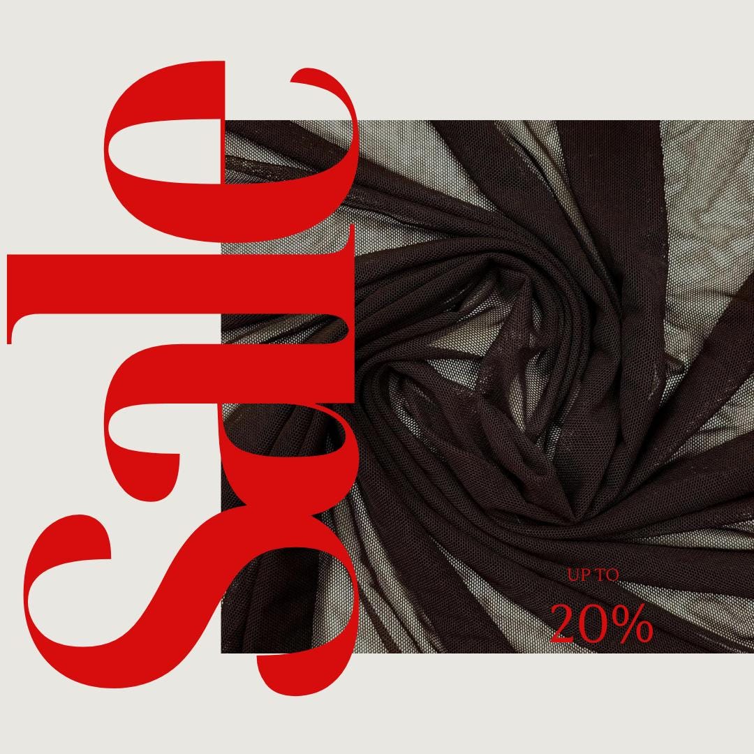 Power Mesh Fabric  - BROWN - Nylon Lycra Spandex 4 Way Stretch Fabric 58"/60" By Yard.