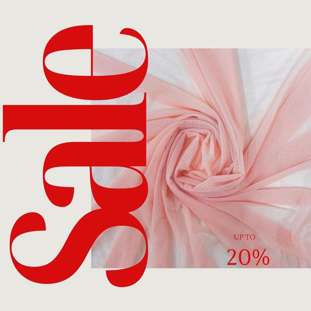 Power Mesh Fabric  - BLUSH - Nylon Lycra Spandex 4 Way Stretch Fabric 58"/60" By Yard.