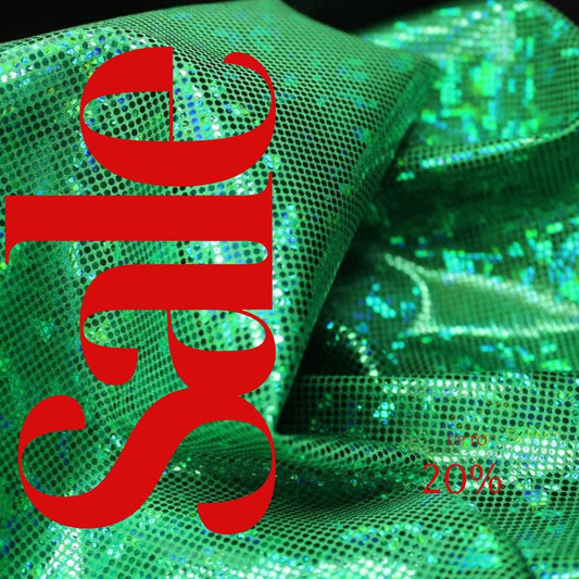 Kelly Green Shattered Glass Spandex - 4-Way Stretch Fabric By The Yard - 60" Wide Spandex Fabric - Thick and Heavy Spandex Fabric