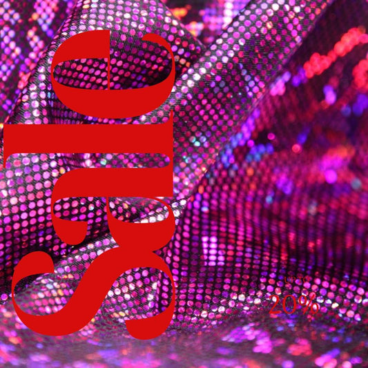 Fuchsia/Black Shattered Glass Spandex - 4-Way Stretch Fabric By The Yard - 60" Wide Spandex Fabric - Thick and Heavy Spandex Fabric