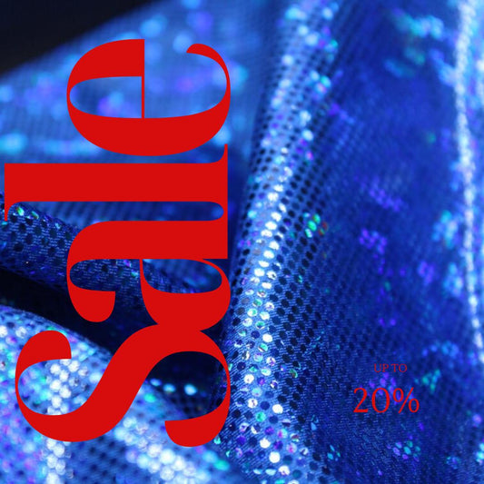 Royal Blue Shattered Glass Spandex - 4-Way Stretch Fabric By The Yard - 60" Wide Spandex Fabric - Thick and Heavy Spandex Fabric