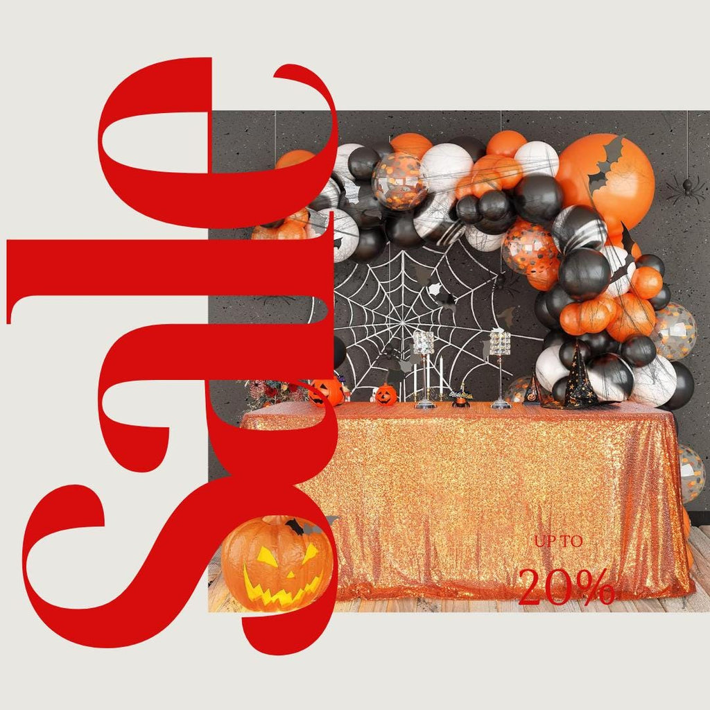 SEQUIN - Sequin Tablecloth -  ORANGE - Table Overlay Rainbow Table Cloths With Seams tablecloth Sparkly Wedding Party Decorations.