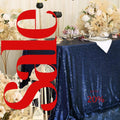 SEQUIN - Sequin Tablecloth -  NAVY - Table Overlay Rainbow Table Cloths With Seams tablecloth Sparkly Wedding Party Decorations.