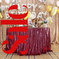 Sequin Tablecloth - BURGUNDY - Round Sparkly Table Cloths Table Cover Overlay for Wedding Birthday Party Baby Bridal Shower. Choose Size
