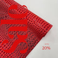 Glossy Two Tone Gator Fake Leather Upholstery - RED/BLACK - 3-D Crocodile Skin Texture Faux Leather  Vinyl/54" By Yard