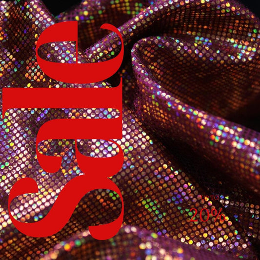 Orange/Burgundy Shattered Glass Spandex- 4-Way Stretch Fabric By The Yard - 60" Wide Spandex Fabric - Thick and Heavy Spandex Fabric