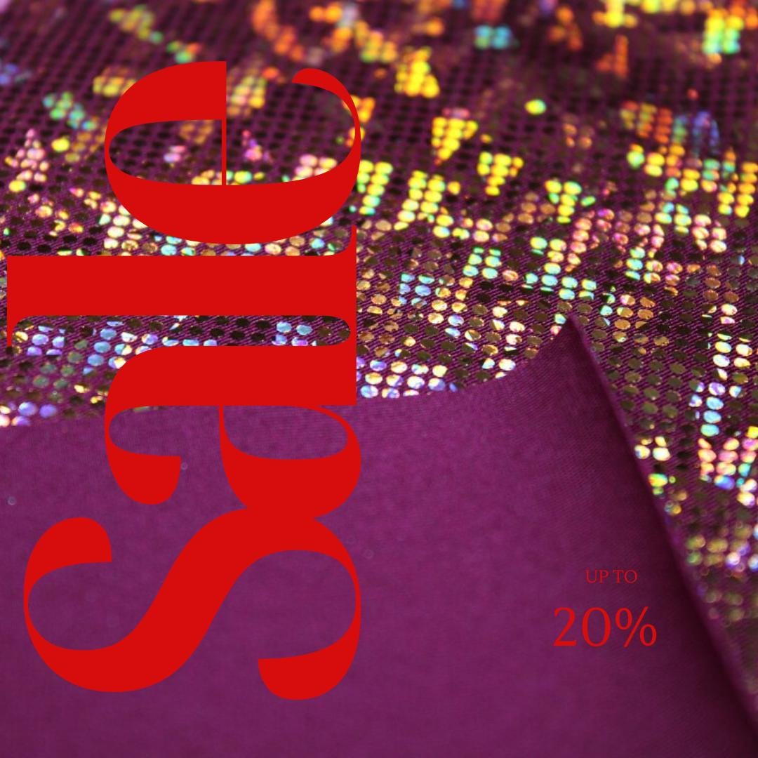 Orange/Burgundy Shattered Glass Spandex- 4-Way Stretch Fabric By The Yard - 60" Wide Spandex Fabric - Thick and Heavy Spandex Fabric