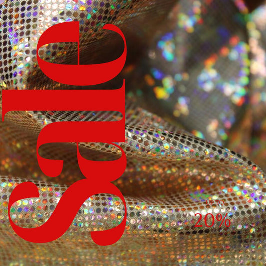 Gold Shattered Glass Spandex - 4-Way Stretch Fabric By The Yard - 60" Wide Spandex Fabric - Thick and Heavy Spandex Fabric