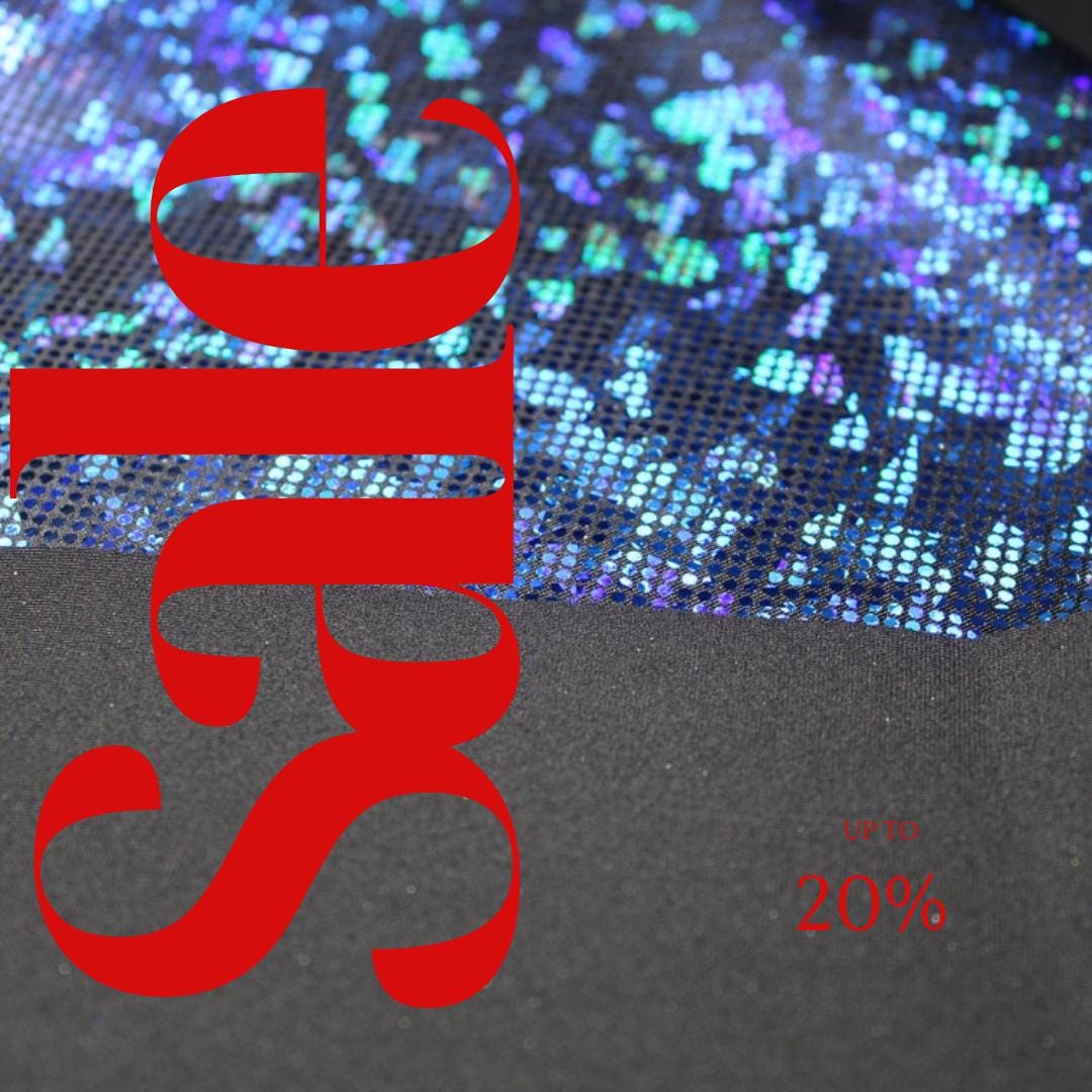 Royal/Black Shattered Glass Spandex - 4 Way Stretch Fabric By The Yard - 60" Wide Spandex Fabric - Thick and Heavy Spandex Fabric