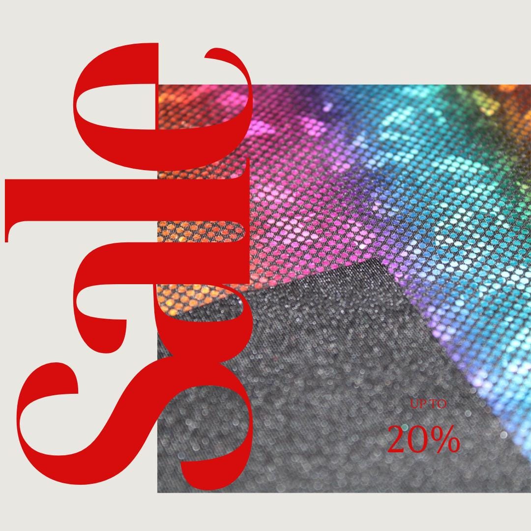 Rainbow Metallic Shattered Glass Spandex - 4 Way Stretch Fabric By The Yard - 60" Wide Spandex Fabric - Thick and Heavy Spandex Fabric