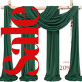 HUNTER - Wedding Arch Draping Fabric 4 Panels 28" x 21 Ft Wedding Arch Drapes for Ceremony Chiffon Fabric Drapes Arbor Drapery Wedding