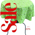 LIME - Bandanna - Round Print Poly Cotton Tablecloth, Table Cover Fabric Table Cloth for Dinning, Kitchen, Party, Holiday