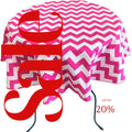 Fuchsia  - Chevron/Zig Zag - Round Print Poly Cotton Tablecloth, Table Cover Fabric Table Cloth for Dinning, Kitchen, Party, Holiday