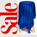 Stretch Velvet Tablecloth - ROYAL -  Luxurious Elegant Table Cover in Beautiful for Weddings, Parties, Baby Showers and Events. Choose Size