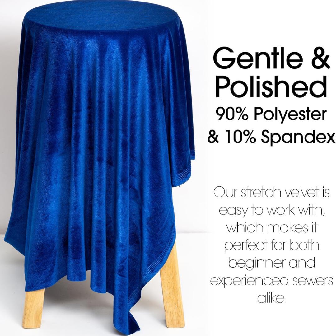 Stretch Velvet Tablecloth - ROYAL -  Luxurious Elegant Table Cover in Beautiful for Weddings, Parties, Baby Showers and Events. Choose Size
